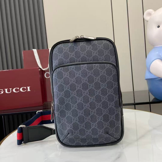 Gucci Black Small GG Crossbody Bag