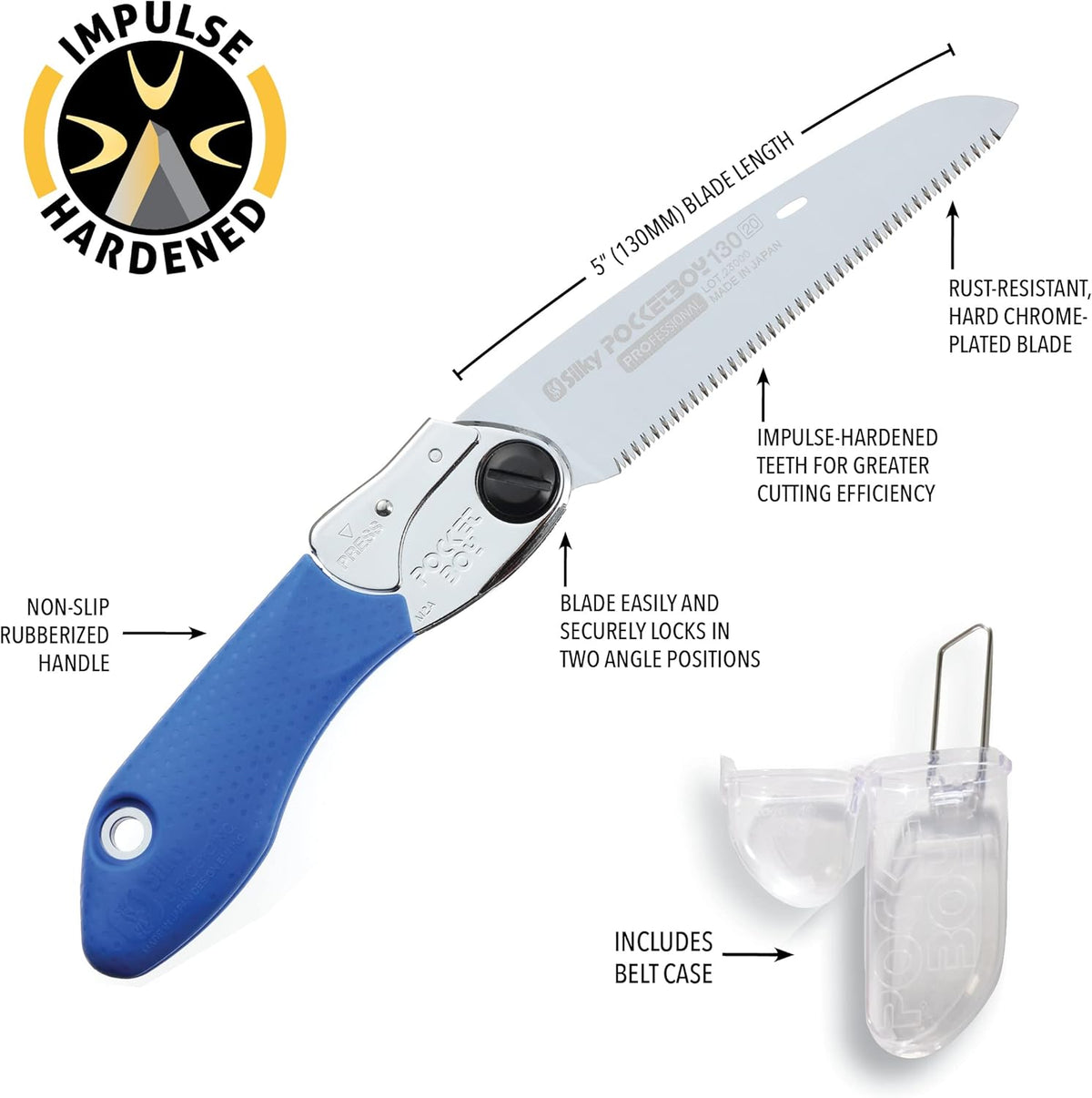Silky Professional Series PocketBoy Folding Saw 130mm Fine Teeth (342-13)