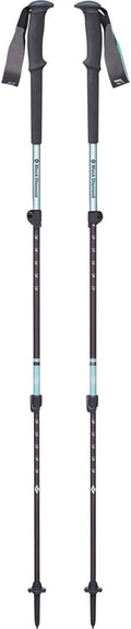 Black Diamond Women's Trail Trekking Poles, Two Lightweight Collapsible Aluminum Hiking Sticks with FlickLock Adjustability for Hiking, Trekking, Backpacking, Walking, Camping, and Travel