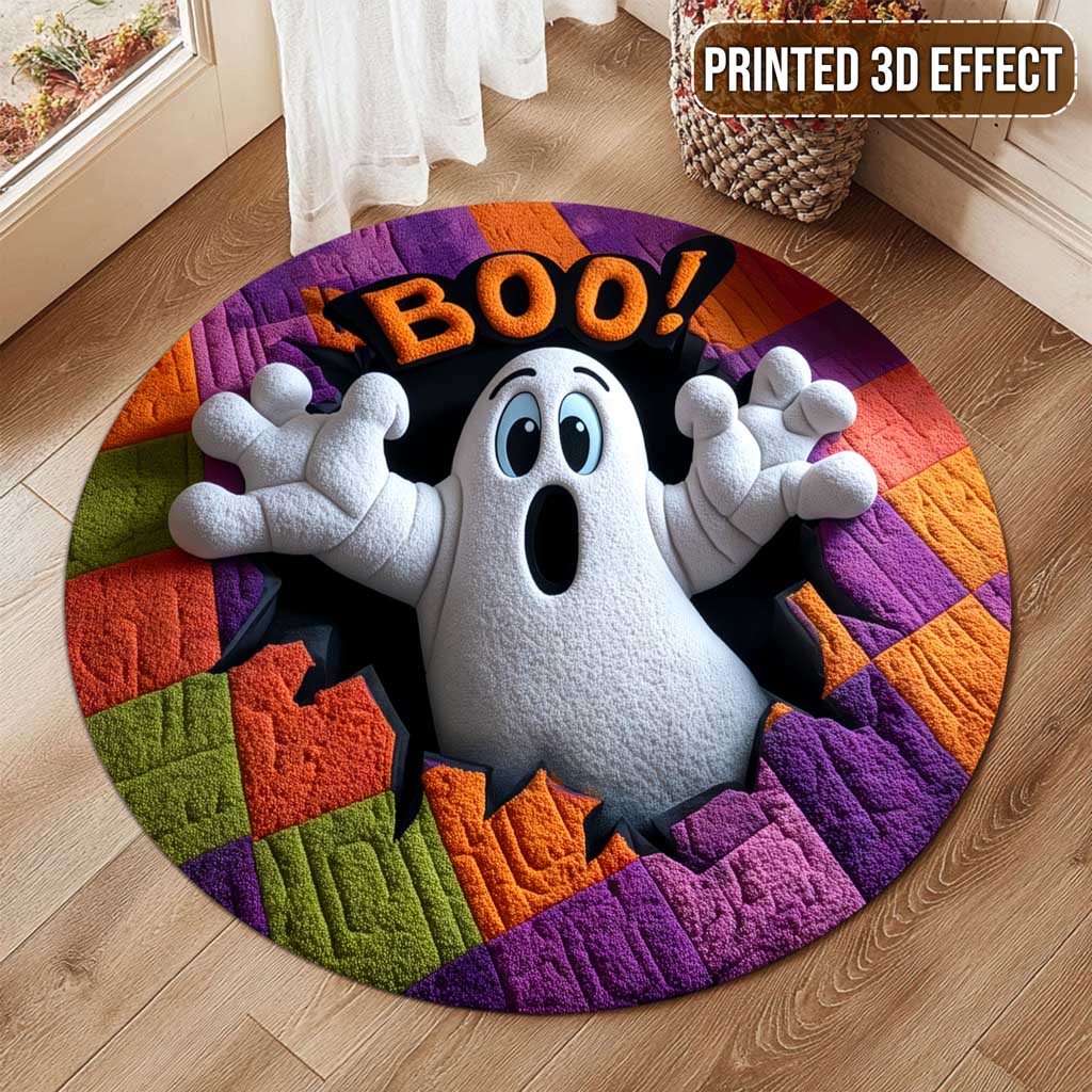 Halloween Ghost 3D Effect Rug QFTD5170902