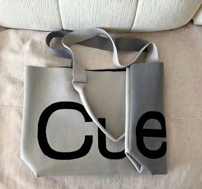 Curves Knit Tote (Lemongrass)