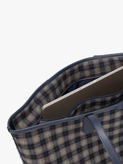 Colette 15" Laptop Tote in Brushed Flannel