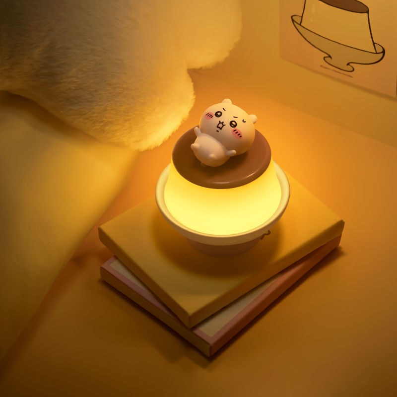 ChiiKAWA Pudding Lamp - 3 Adjustable Brightness Levels, Breathing Light Mode, Magnetic 360° Rotating - Fun Desk Decor & Gift - MarTUBE®
