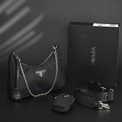 Prada Re-Edition 2005 Nylon Shoulder Bag – Black