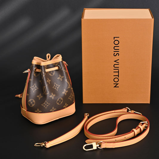 Louis Vuitton Noé Bucket Bag – Monogram Canvas with Natural Leather Trim