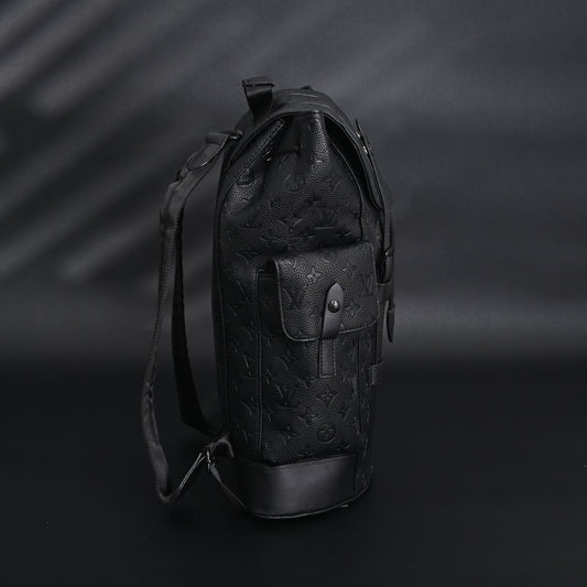 Louis Vuitton Christopher PM Backpack Monogram Shadow Black Leather