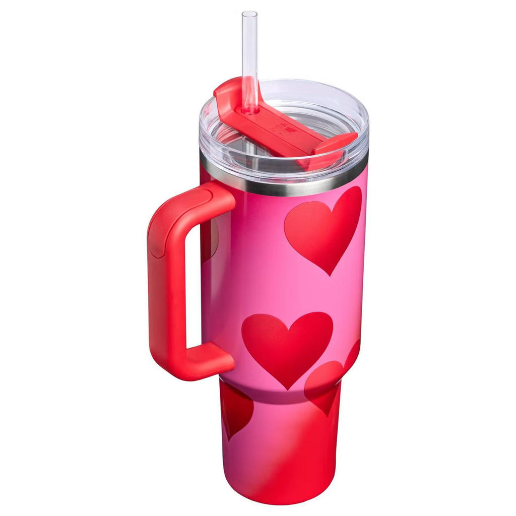 Stanley Cup Valentine's Day 40 oz Stainless Steel H2.0 Flowstate Quencher Tumbler
