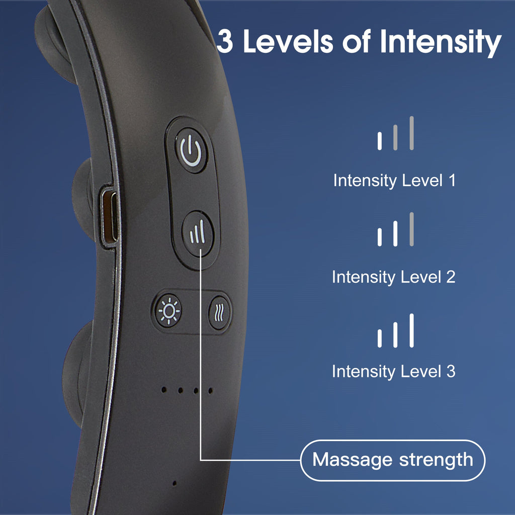 H2 HANDS-FREE Electric Scalp Massager for Head Massage with Heat, 10 Vibrating Contacts, 5 Massage Modes, Wearable Headband Design for Relaxation and Daily Stress Relief