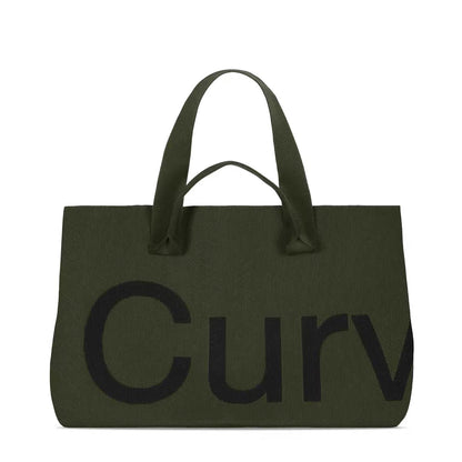 Curves Knit Tote (Lemongrass)