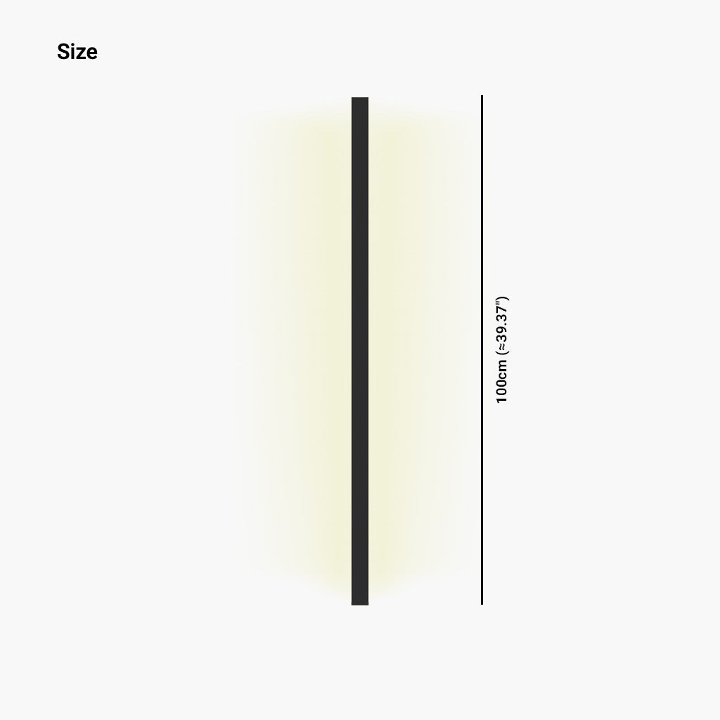 Wall Lamp Light Bar Minimalist Aluminum Linear LED, Black/White