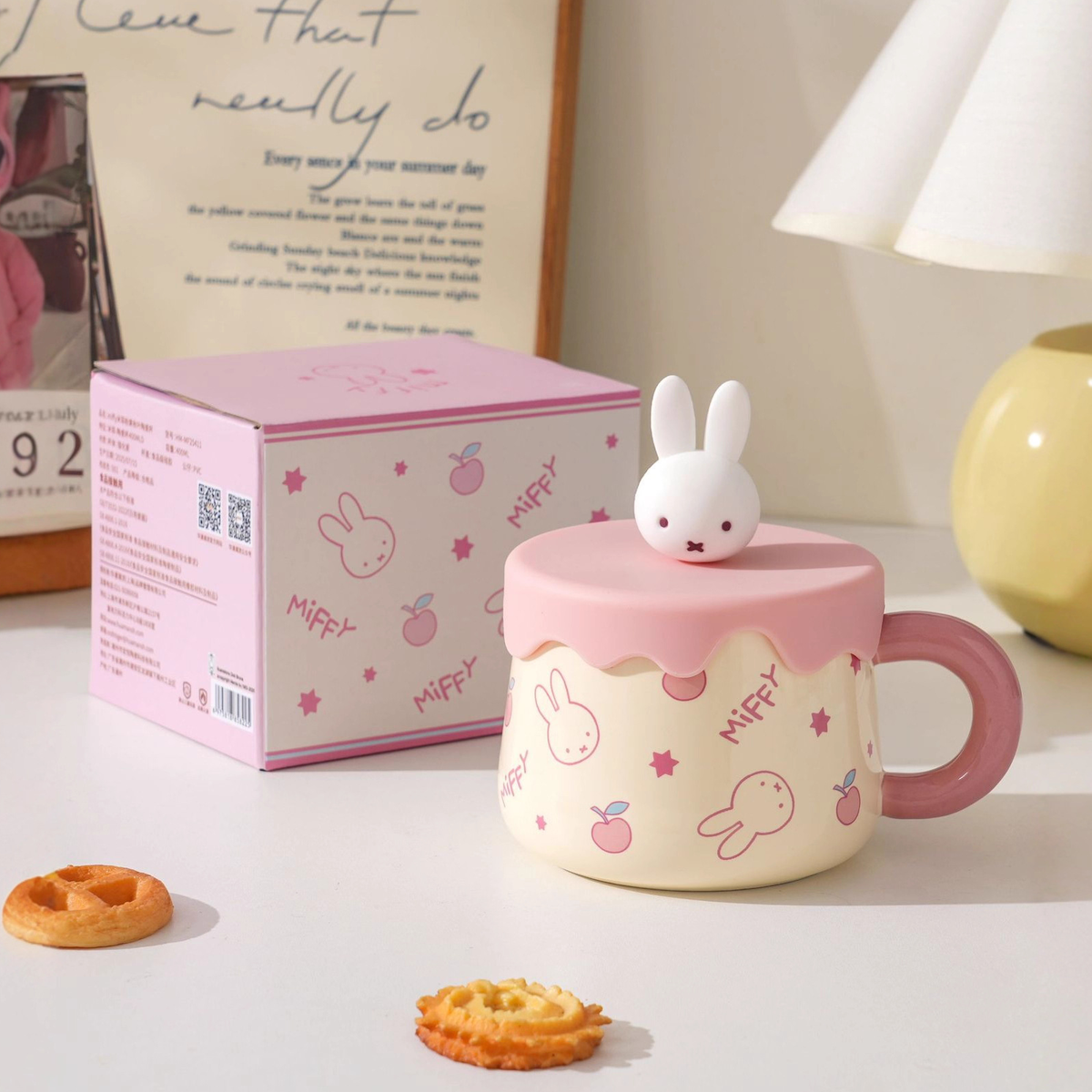 Miffy Sweet Melt Ceramic Mug with 3D Lid