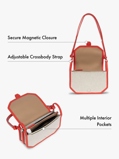 Colette Crossbody Wallet Bag in Canvas