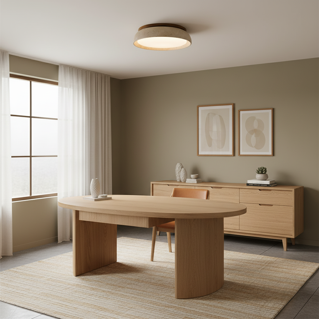 Piedra Travertine Ceiling Light