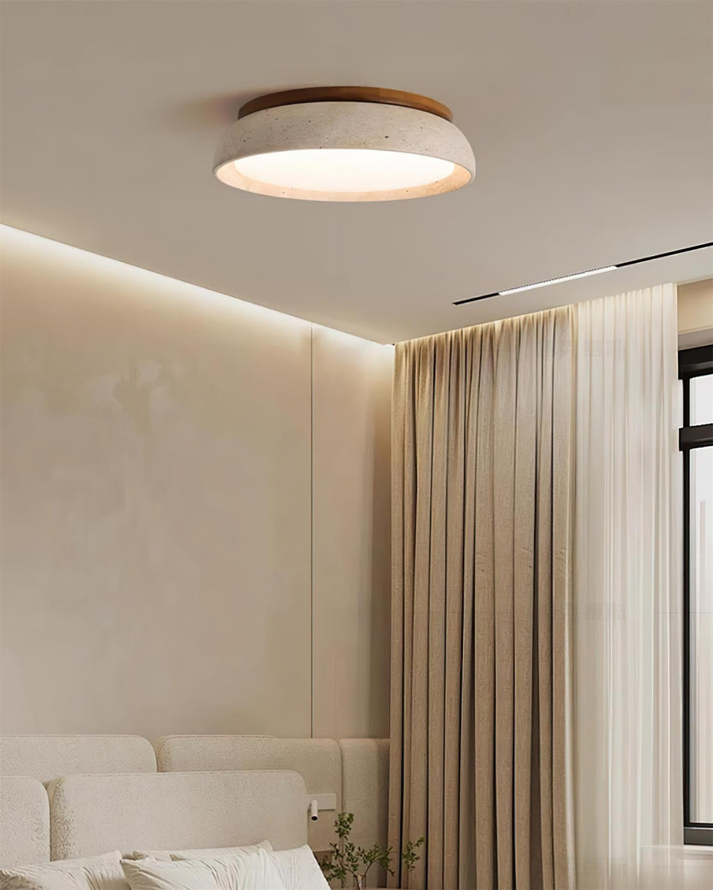 Piedra Travertine Ceiling Light