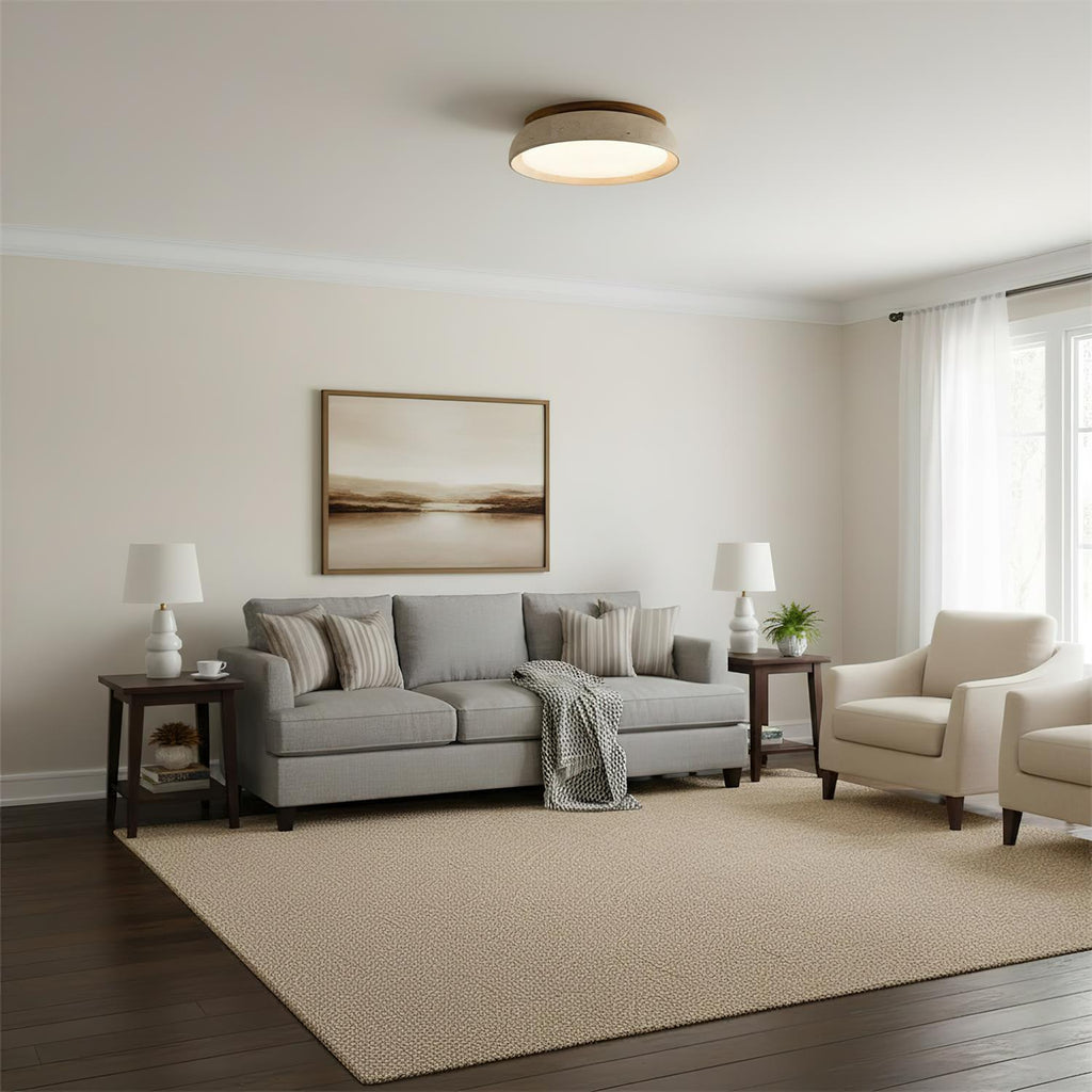 Piedra Travertine Ceiling Light