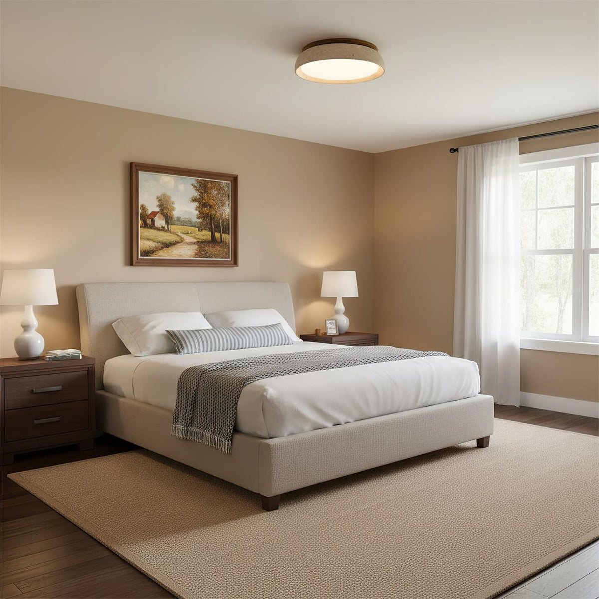 Piedra Travertine Ceiling Light