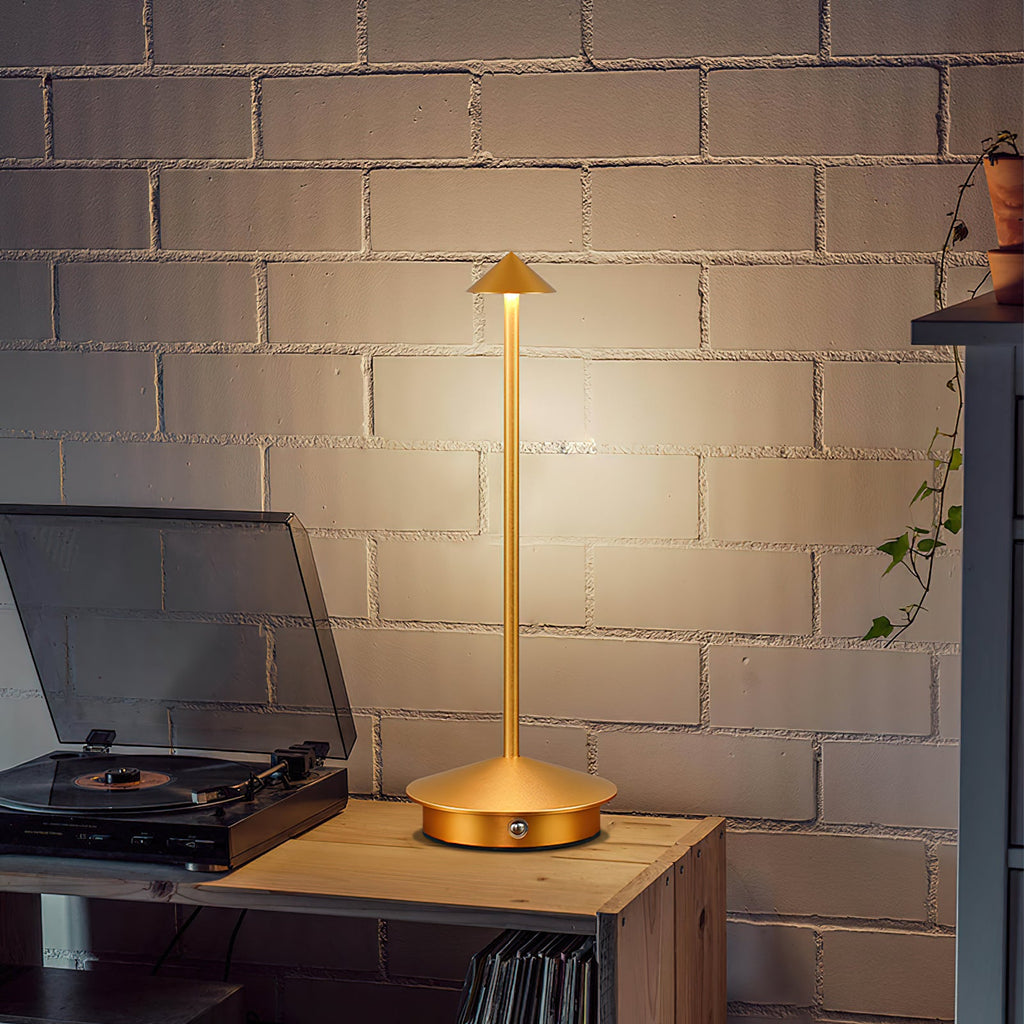 Waterproof Rechargeable Wireless LED Table Lamp (Built-in Battery)