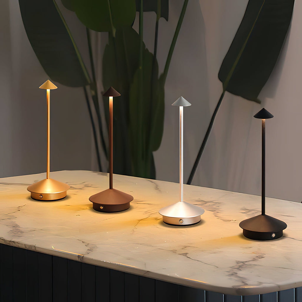 Waterproof Rechargeable Wireless LED Table Lamp (Built-in Battery)