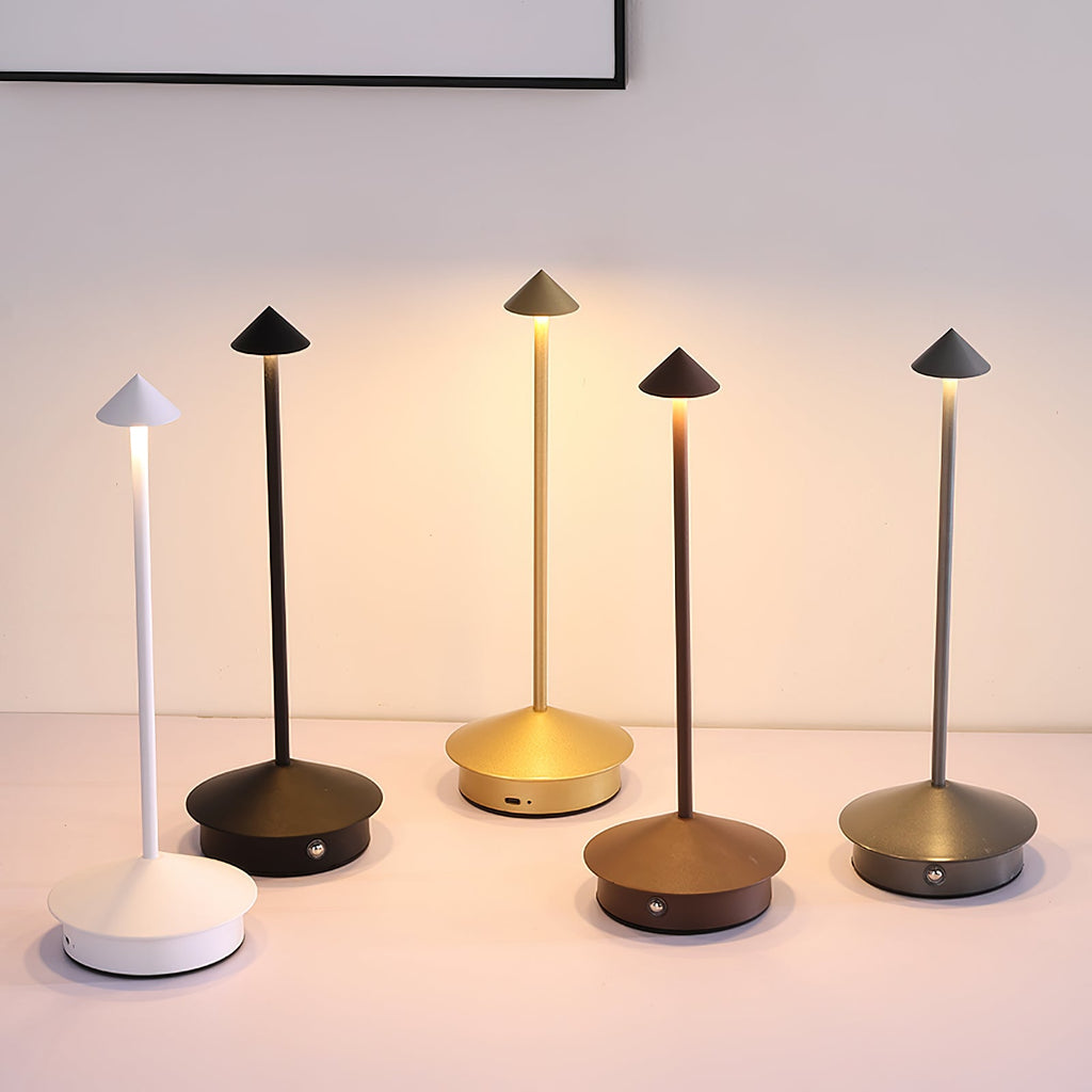 Waterproof Rechargeable Wireless LED Table Lamp (Built-in Battery)