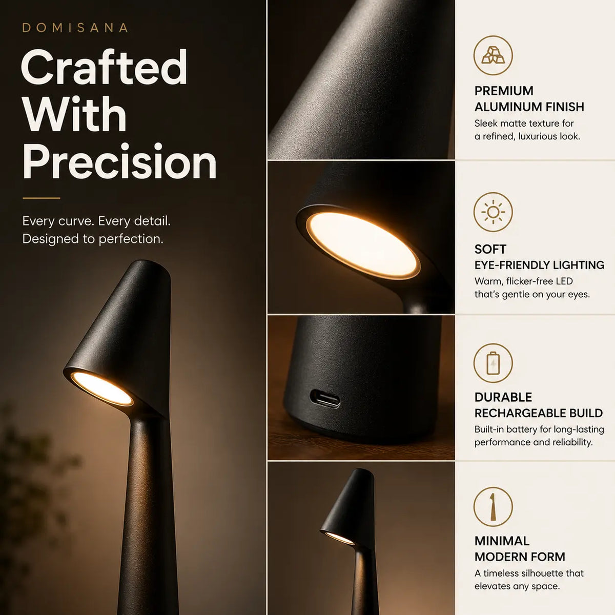 Linea Cordless Table Lamp - Limited Time Offer